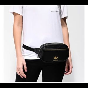 Black and gold Adidas Fanny pack